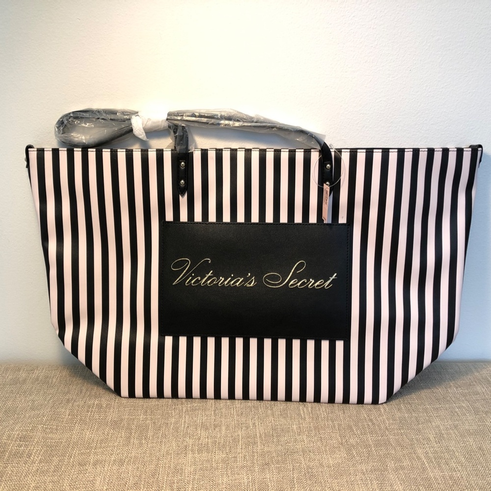 Victoria's Secret I NWT Striped Weekender Tote Bag